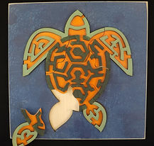 Eric Hoffman wooden toys sea turtle puzzle