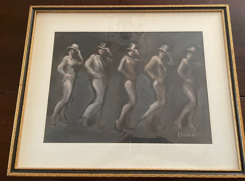 A painting by Jan Goldberg, wife of ACL Broadway conductor, the late Jerry Goldberg.