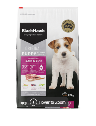 Blackhawk Lamb & Rice Original Puppy 20kg