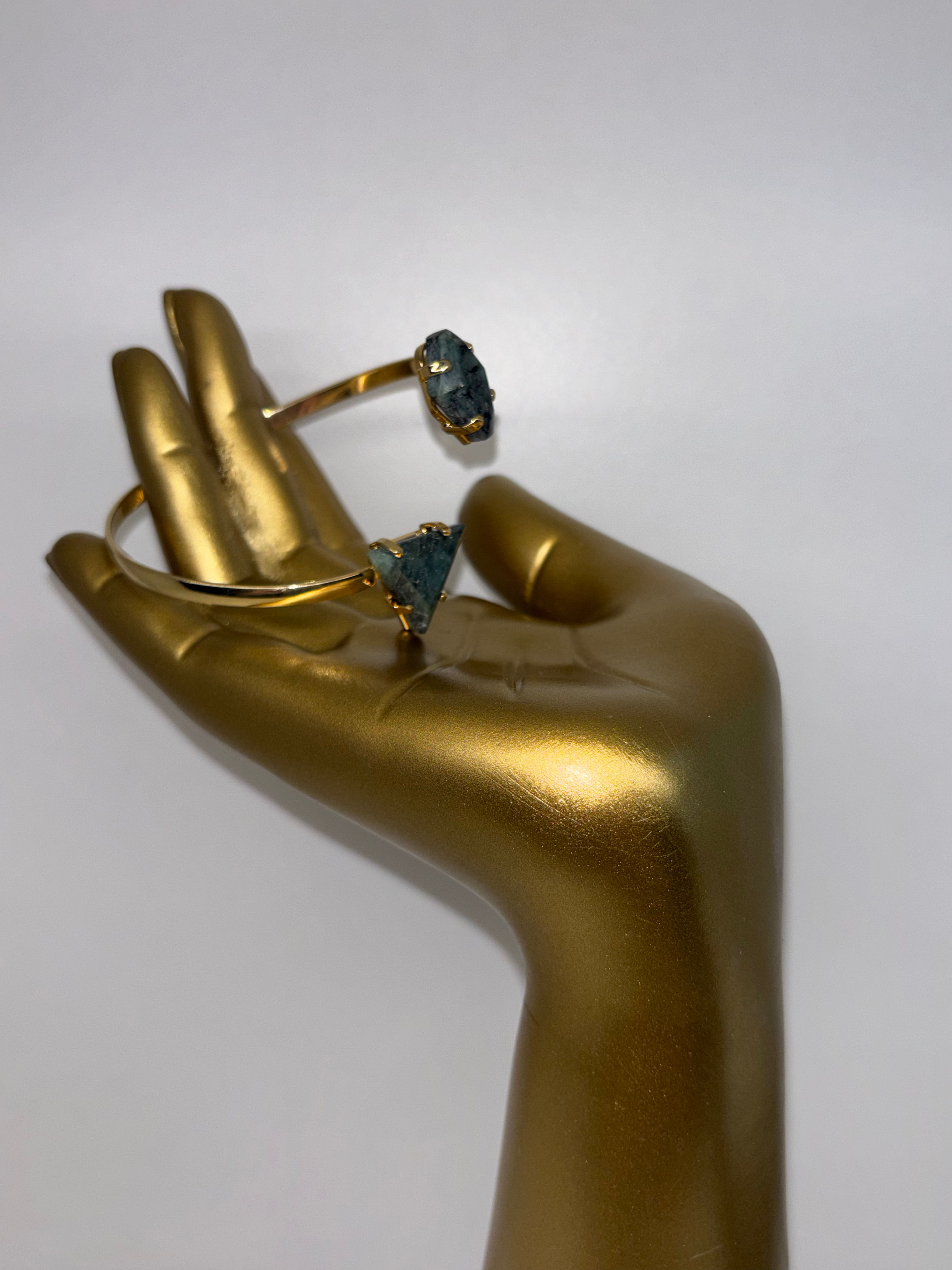 No.2 Brazilian Emerald cuff bracelet 