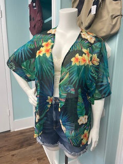 Plus Size Tropical Bohemian Kimono