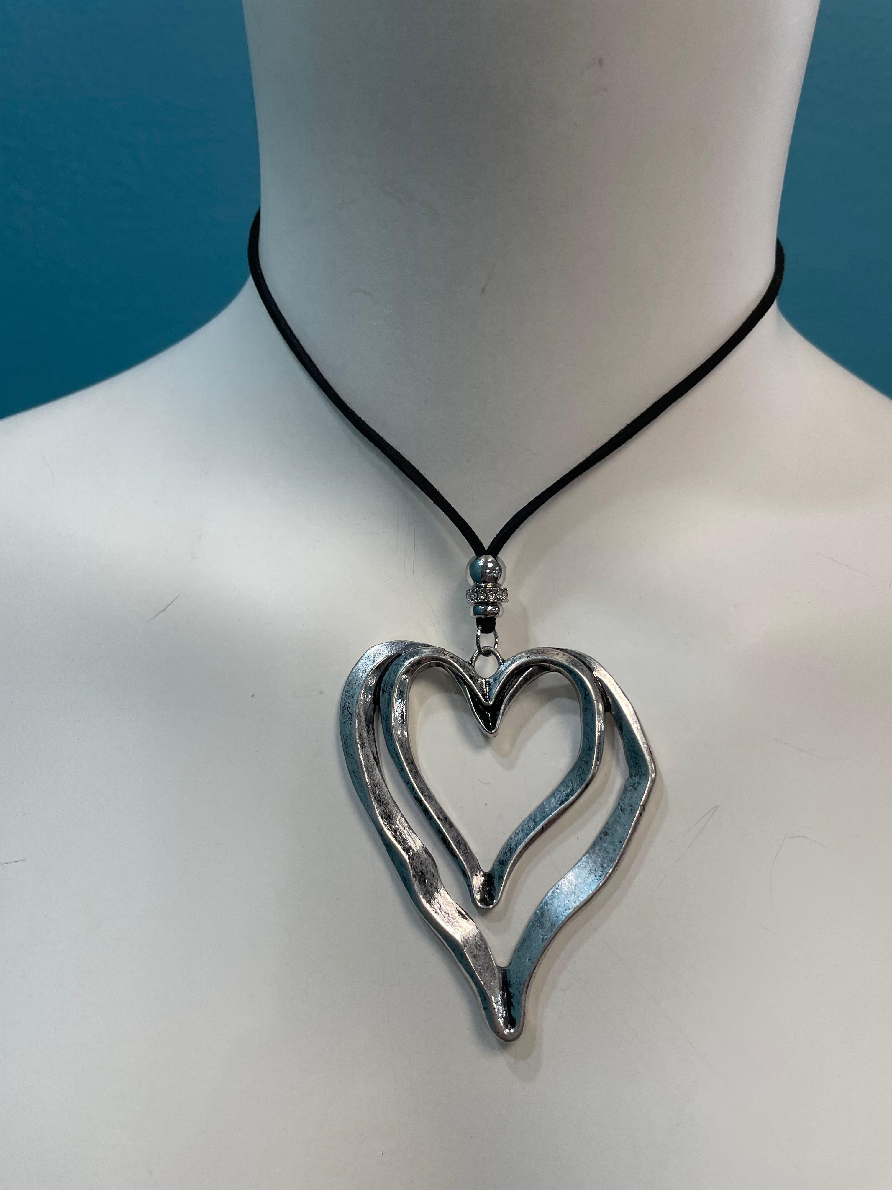 Large Double Heart Necklace