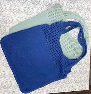 Crochet Mesh Knit Tote Bag