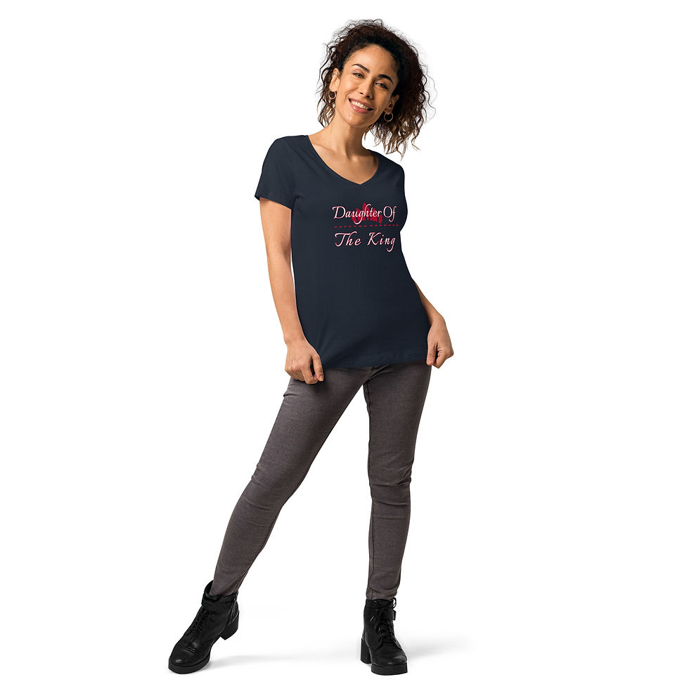 Thumbnail: Women’s "Daughter Of The King" v-neck t-shirt