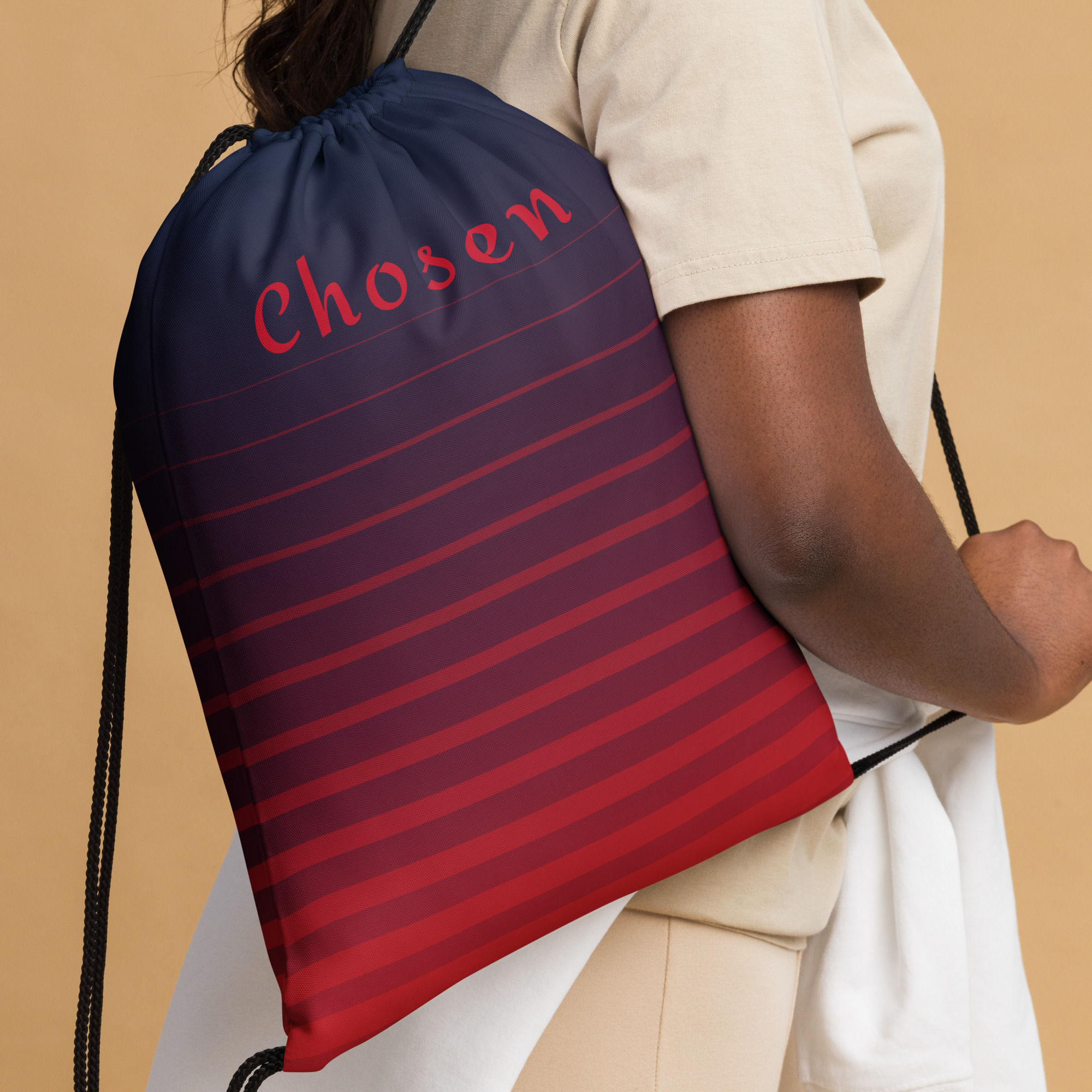 "Chosen" Drawstring bag