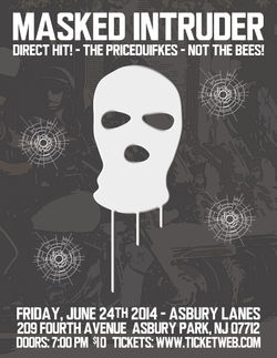 Masked Intruder flyer (8.5" x 11")