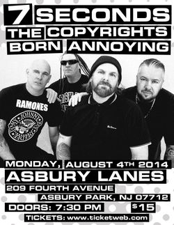 7 Seconds flyer (8.5" x 11")