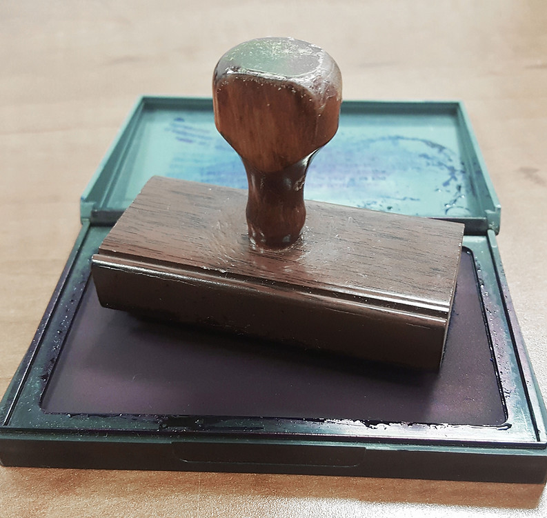 Wooden Stamp Pad