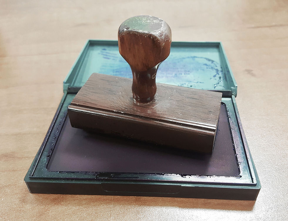 Wooden Stamp Pad