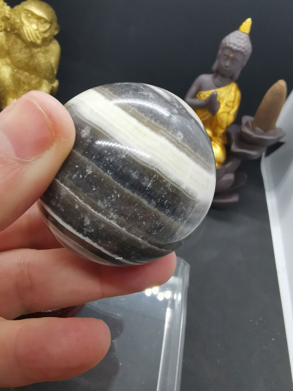 Miniature : Sphères en Calcite Zèbre