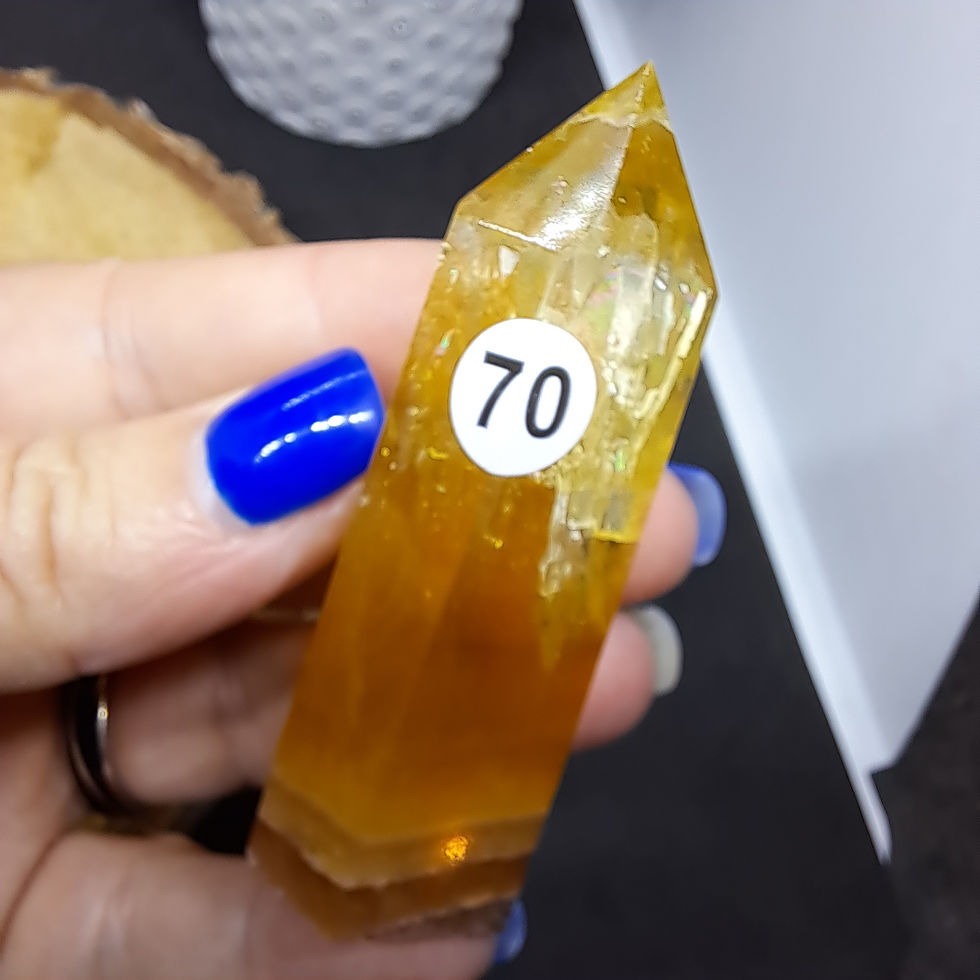 Miniature : Prismes en Fluorite Jaune