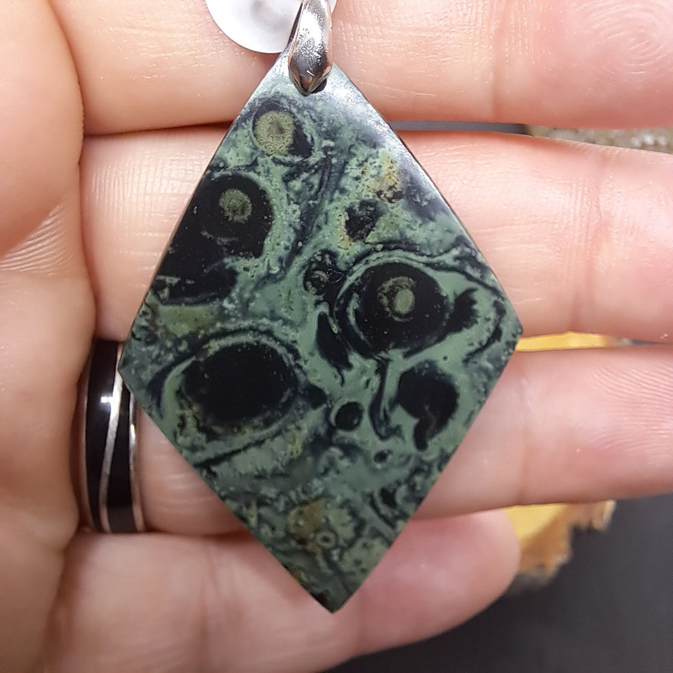 Miniature : Pendentifs en Jaspe Kambaba