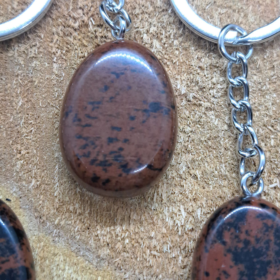 Miniature : Porte Clés en Obsidienne Acajou A