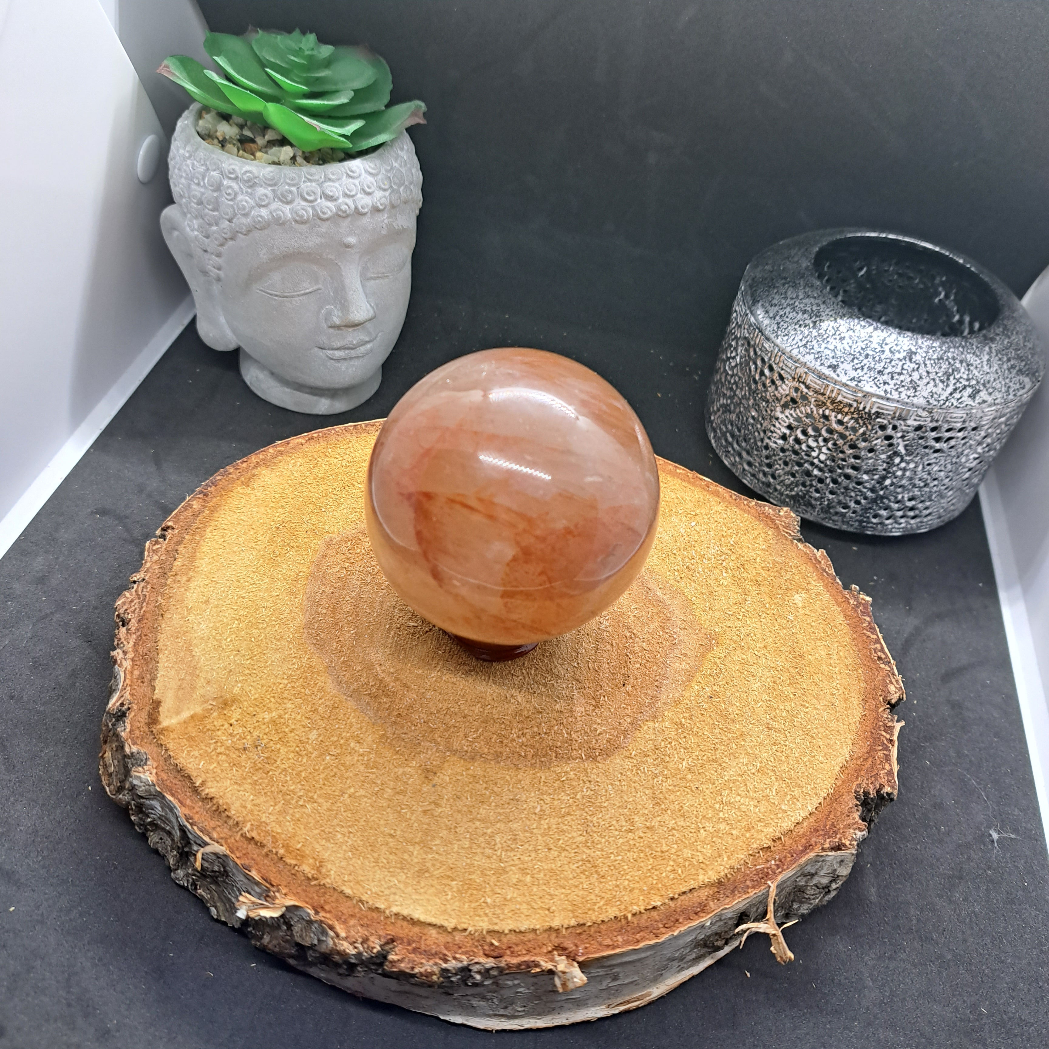 Sphère en Quartz Hématoïde A