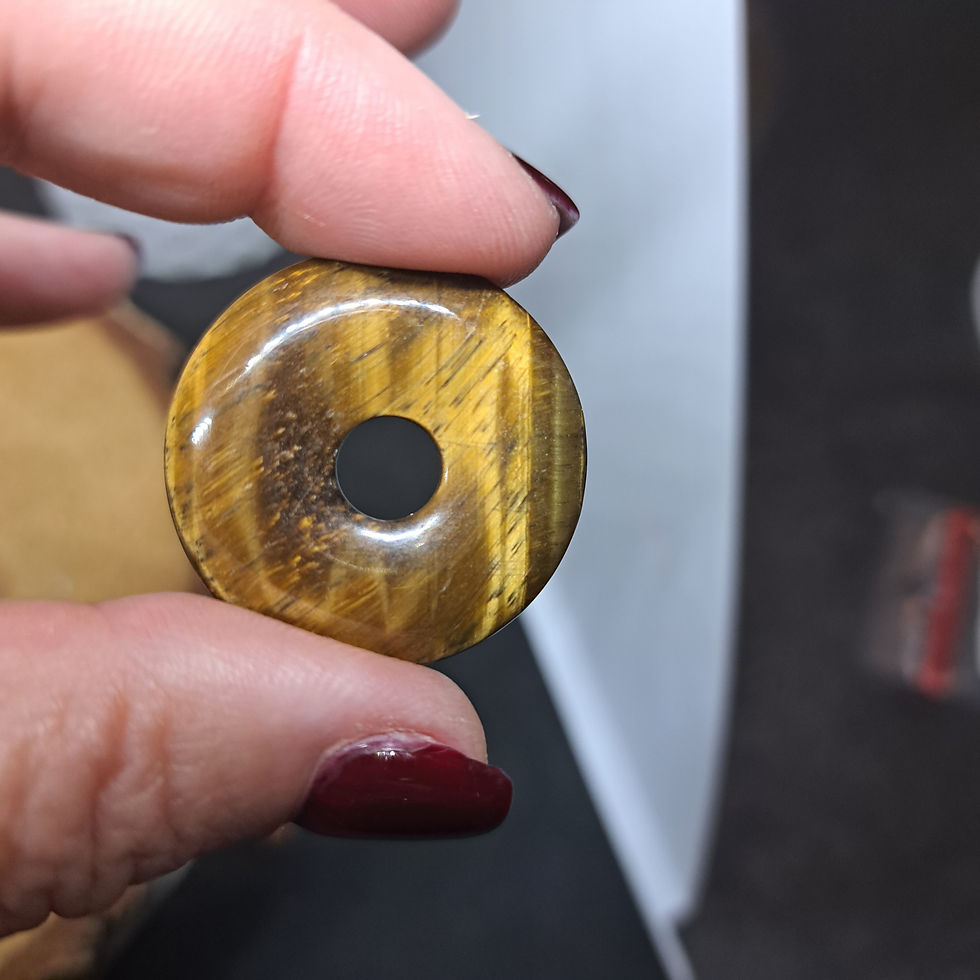 Miniature : Pendentif Donut Oeil De Tigre A