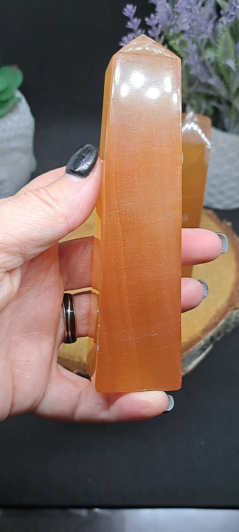Miniature : Prismes en Calcite Miel