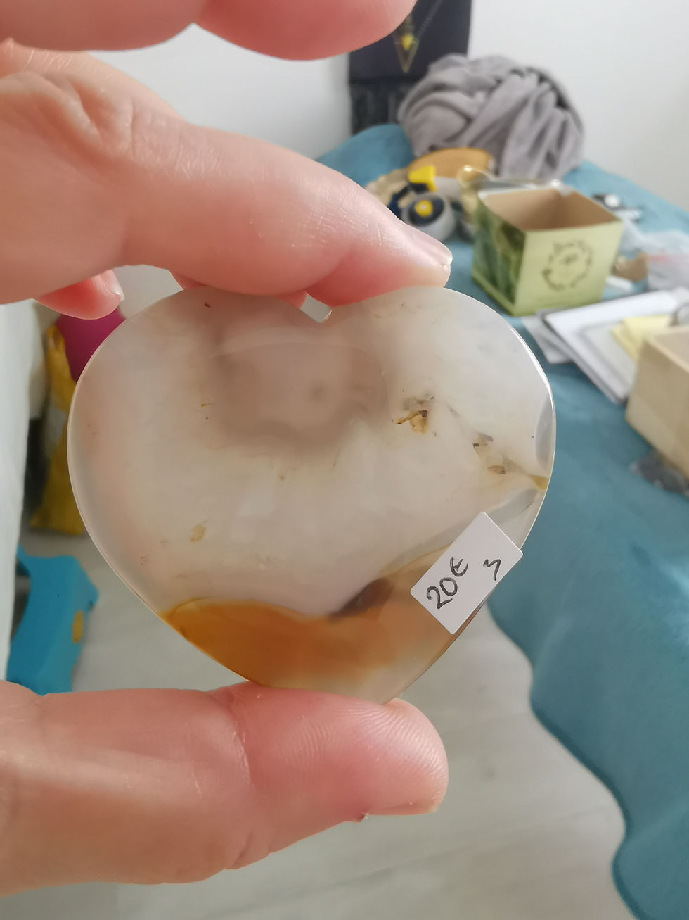 Miniature : Coeurs en Agate Druzy