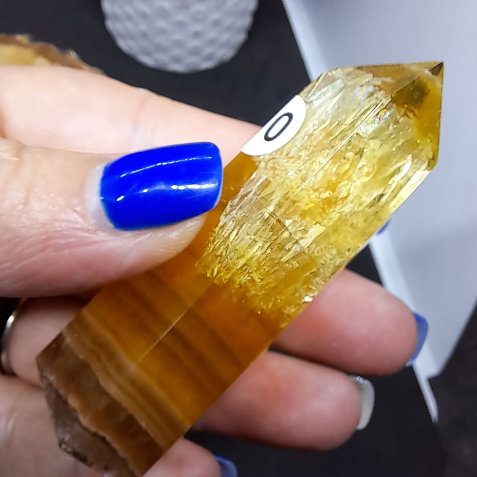 Miniature : Prismes en Fluorite Jaune