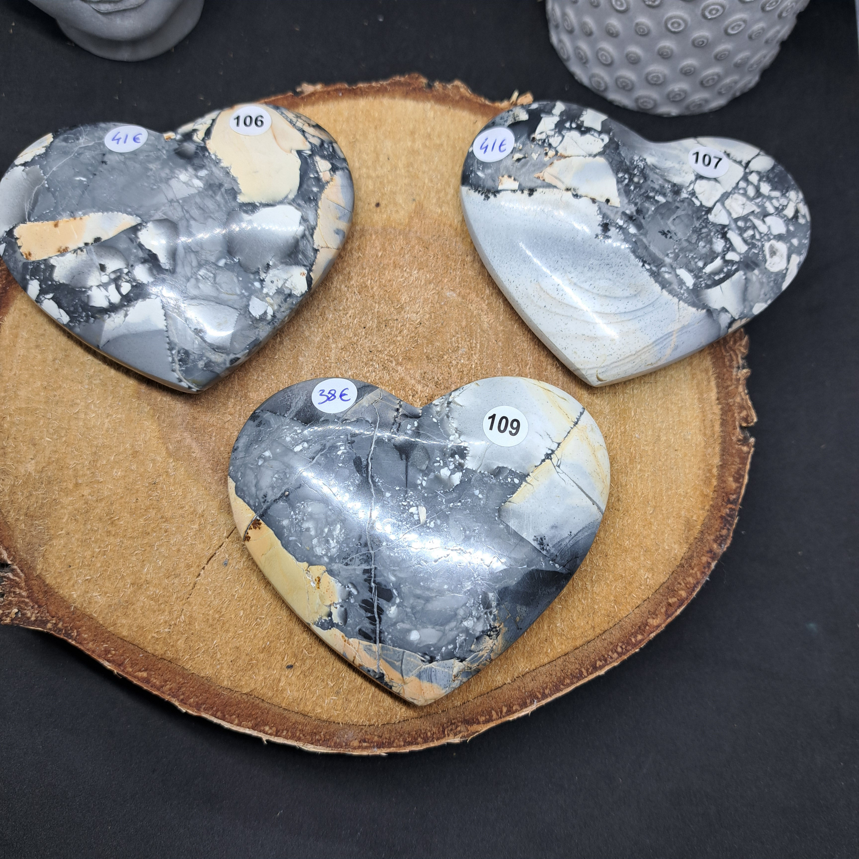 Coeurs en Jaspe Maligano