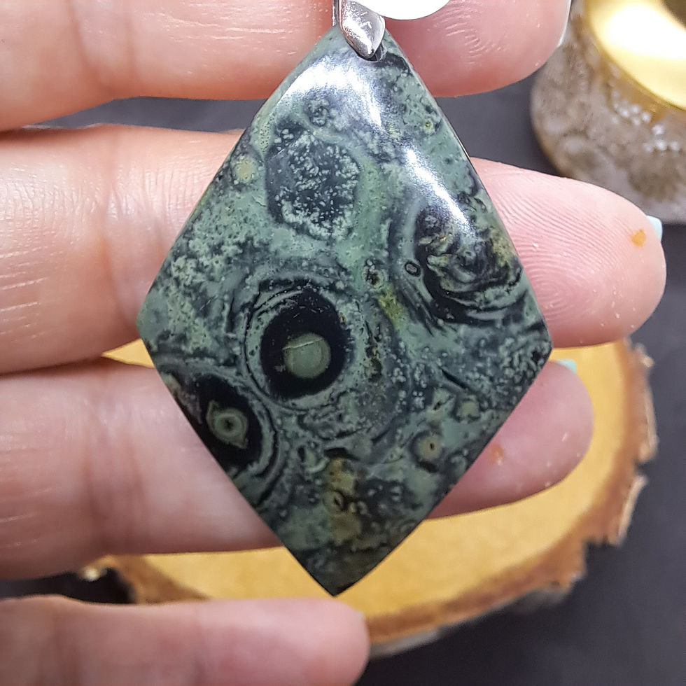 Miniature : Pendentifs en Jaspe Kambaba