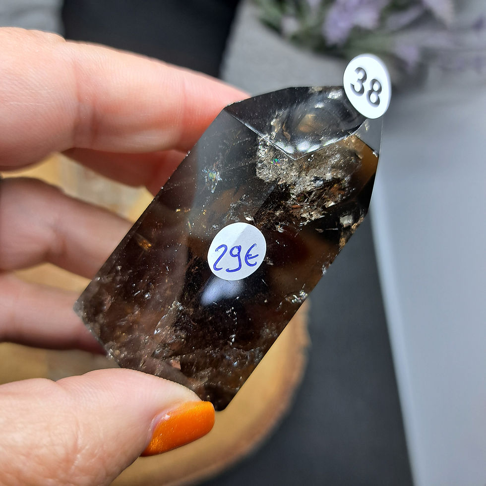 Miniature : Prisme en Quartz Fumé