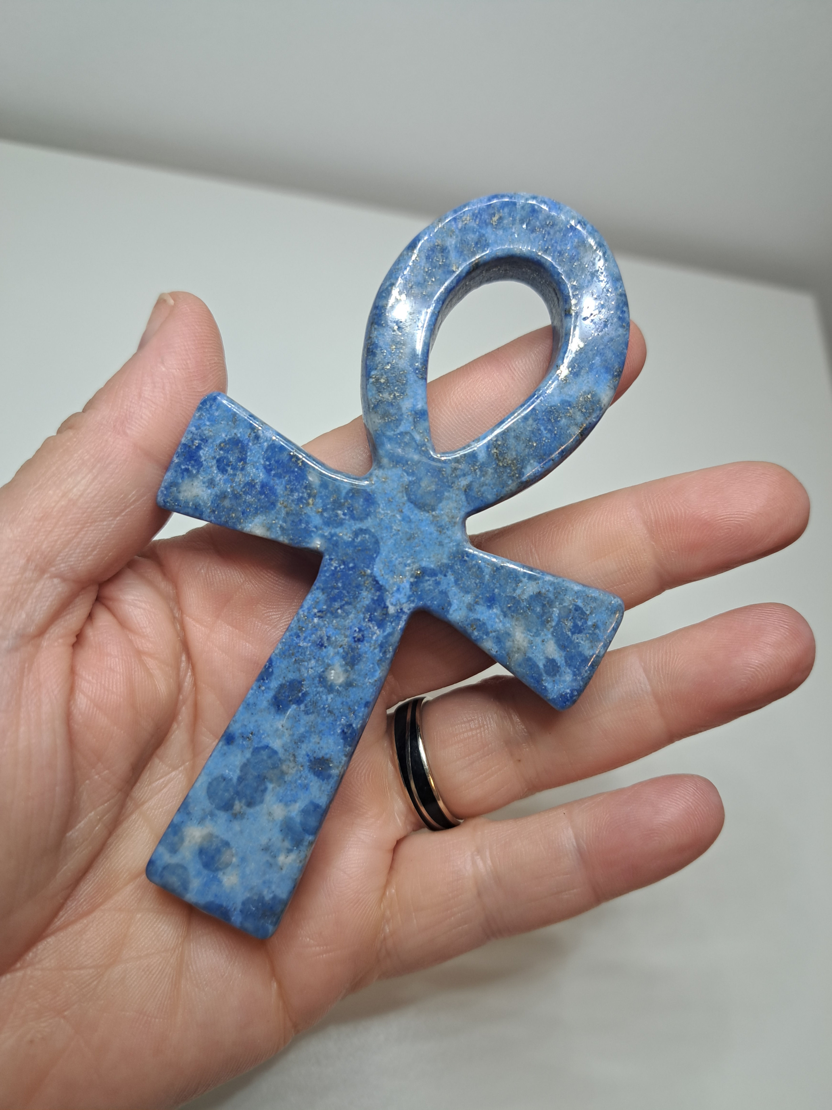 Clé de Ankh en Lapis Lazuli