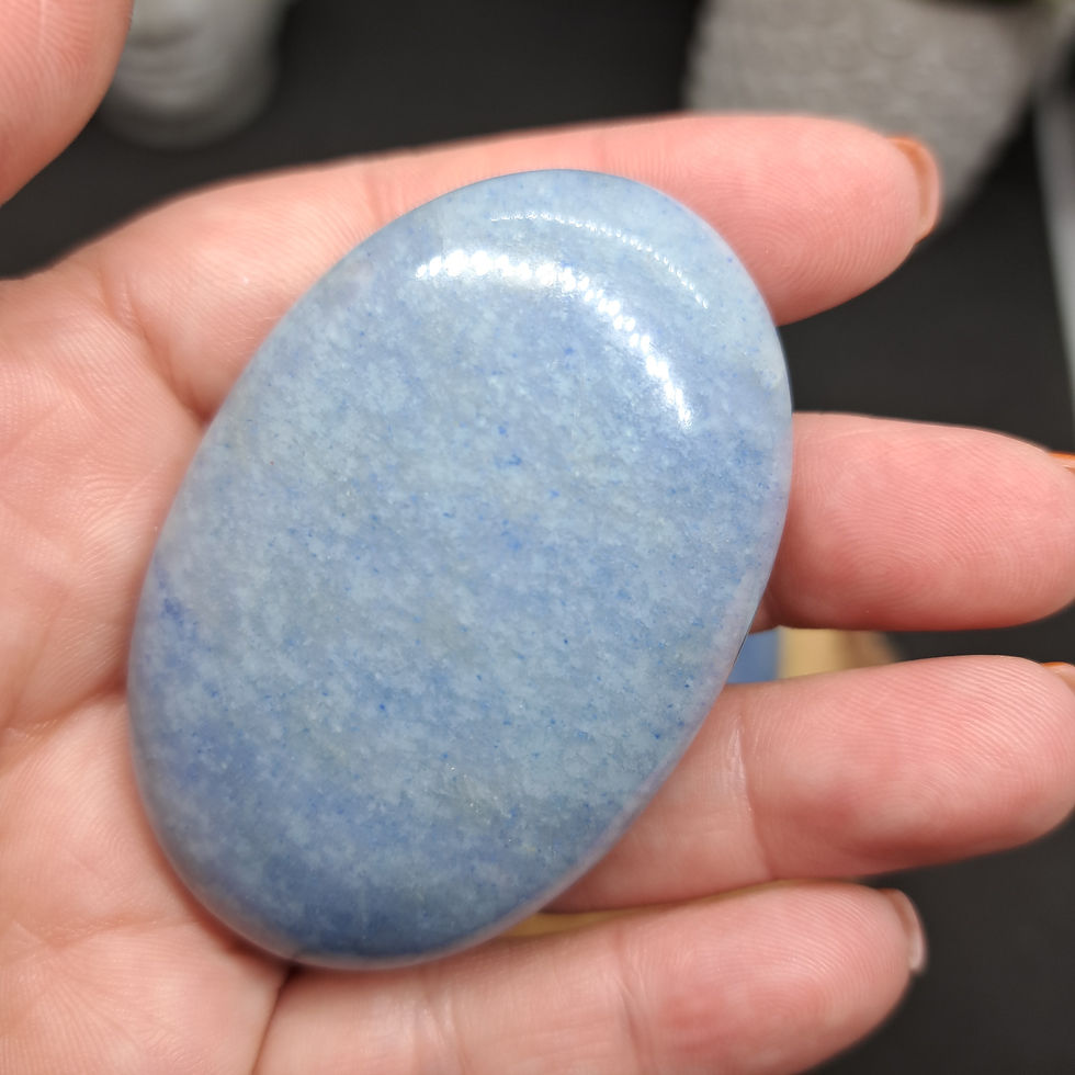 Miniature : Galets en Aventurine bleue