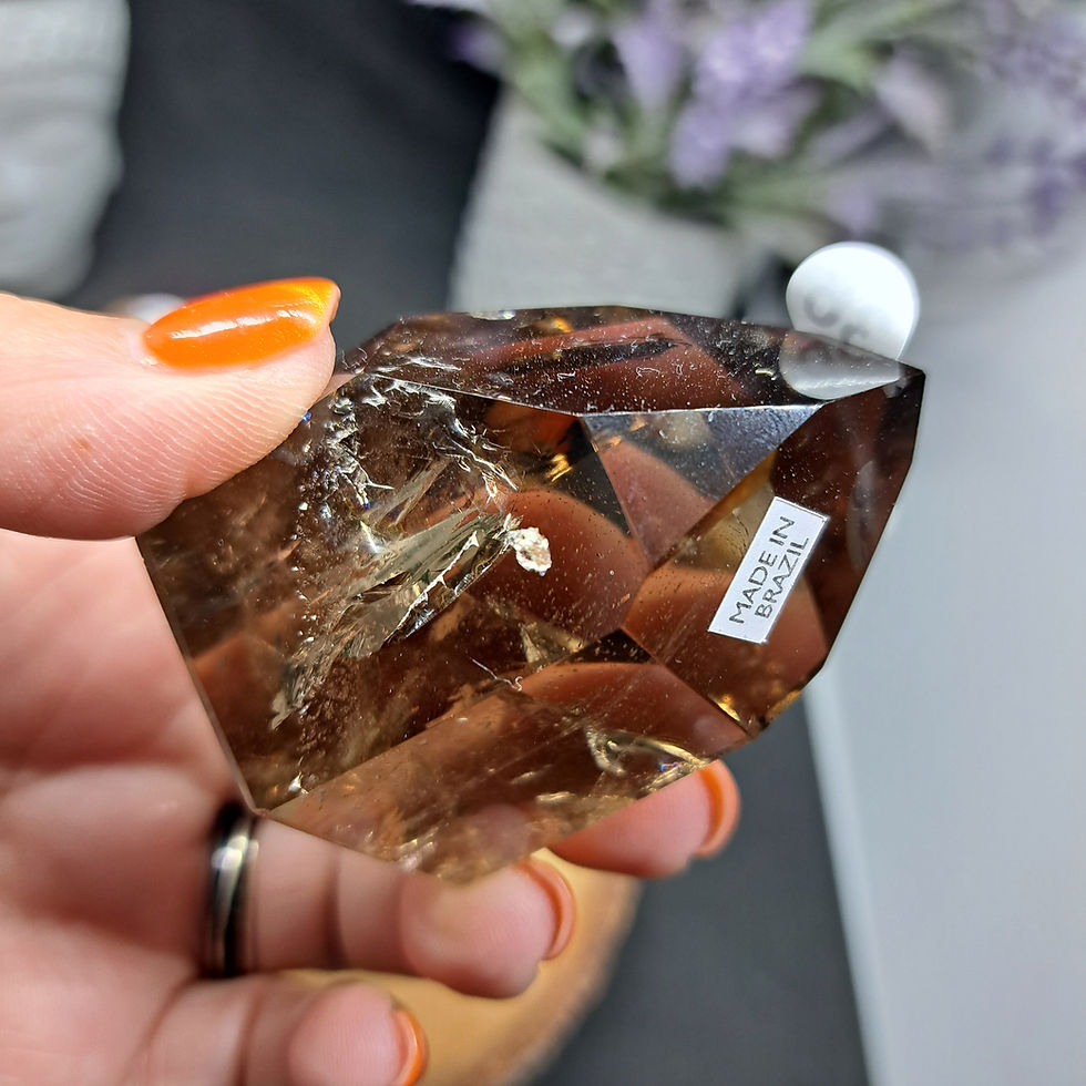 Miniature : Prisme en Quartz Fumé
