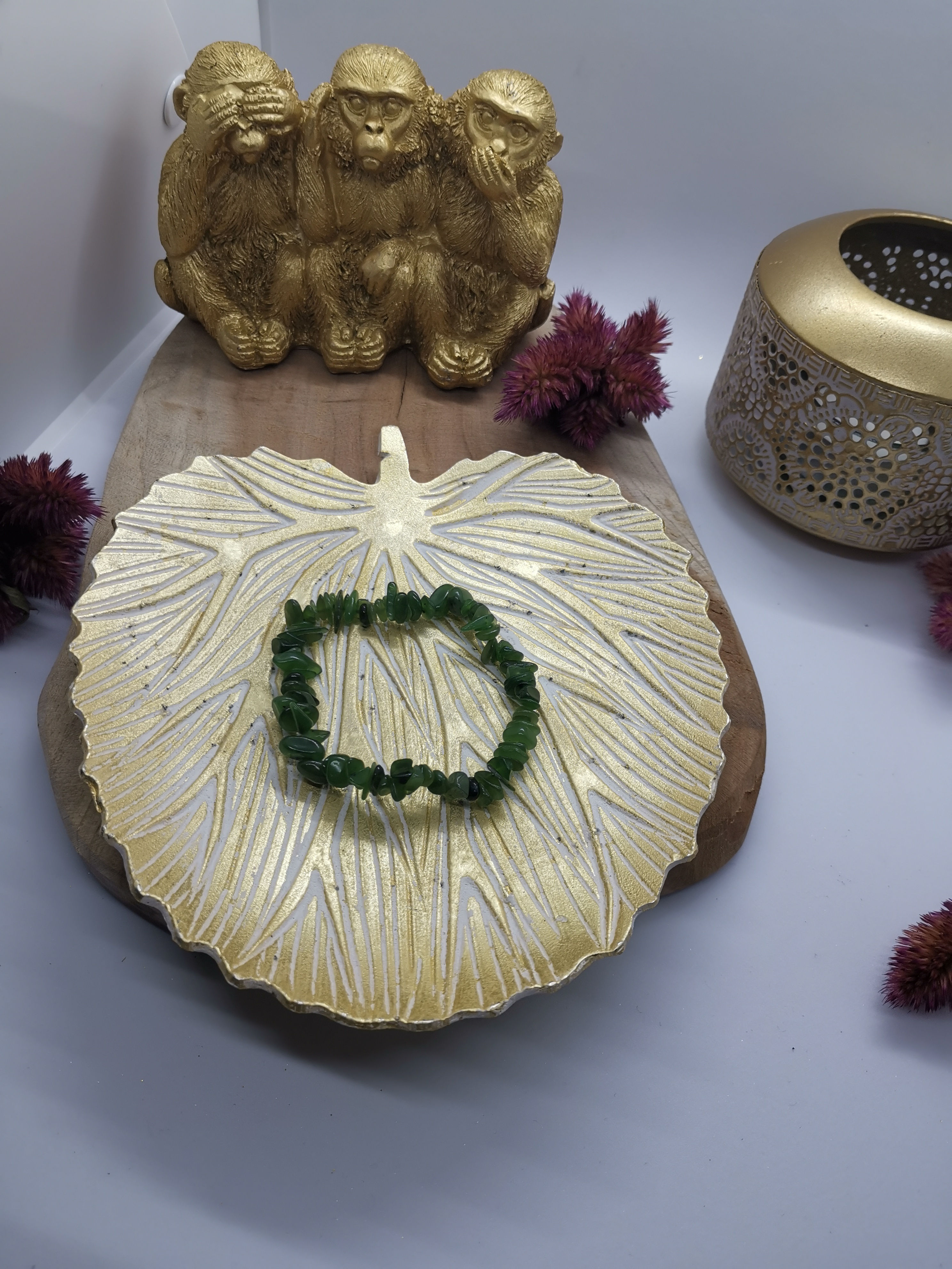 Bracelet Baroque Jade Néphrite AA