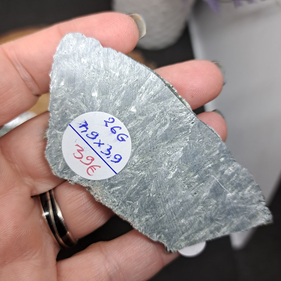 Miniature : Plaque semi-poli en Séraphinite