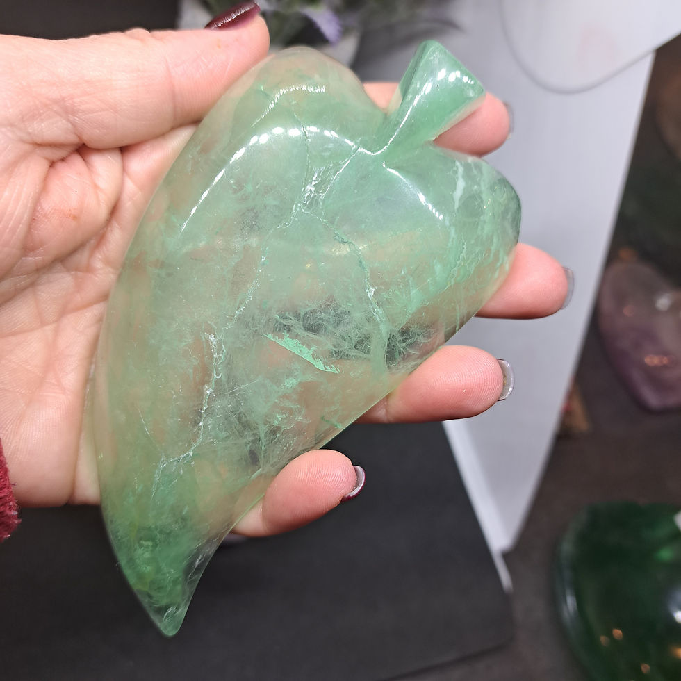 Miniature : Coupelles en Fluorite Feuille
