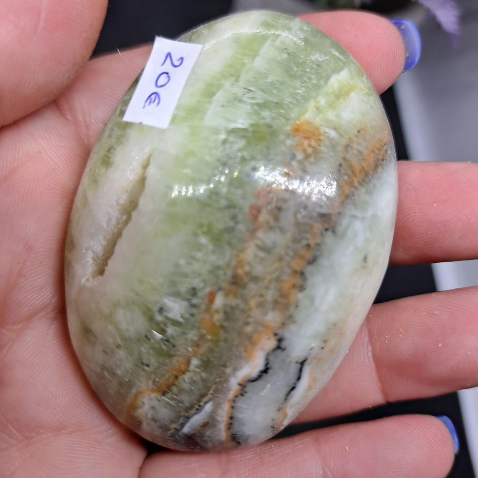 Miniature : Galets en Calcite Kiwi