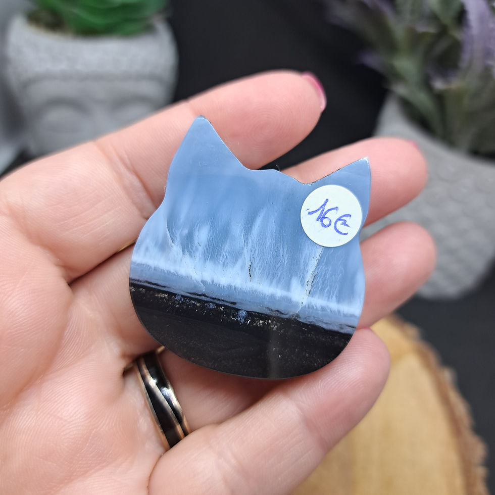 Miniature : Tête de chat en Opale Owyhee