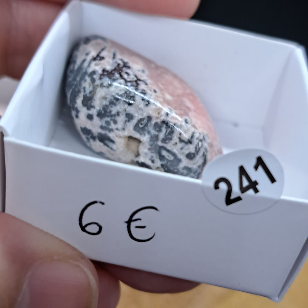 Miniature : Pierre roulée en Rhodochrosite