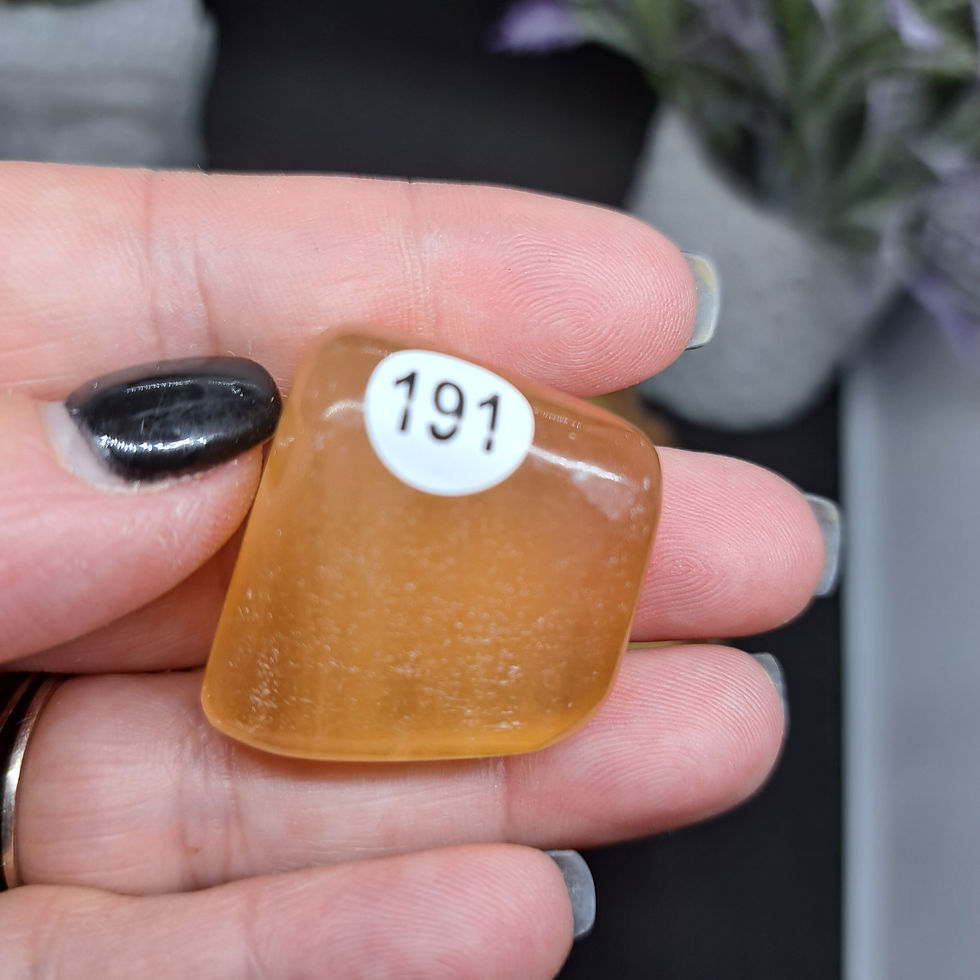Miniature : Pierre roulée en Calcite Miel