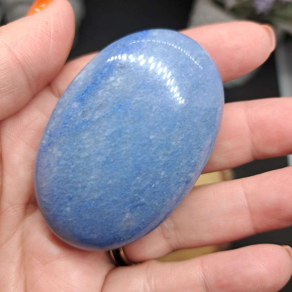 Miniature : Galets en Aventurine bleue