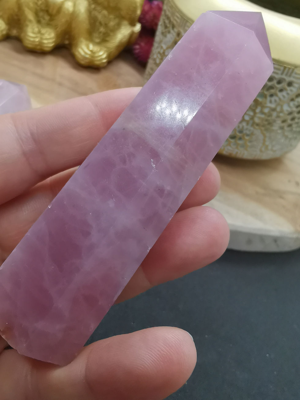 Miniature : Prisme en Quartz rose A