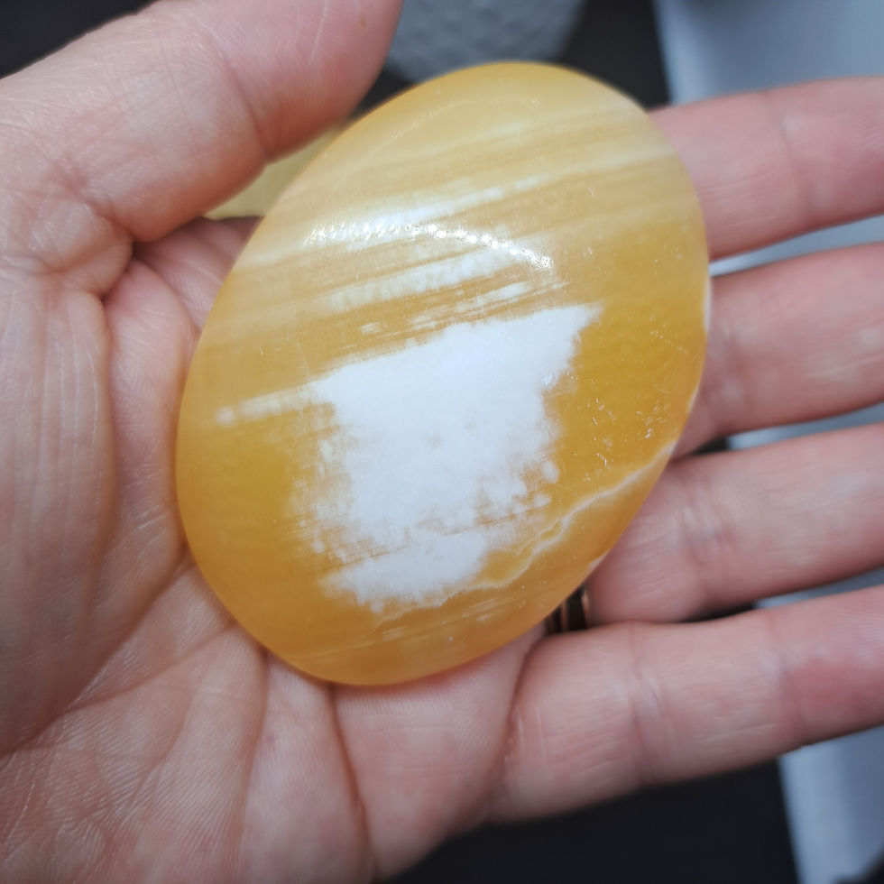 Miniature : Galets en Calcite Orange
