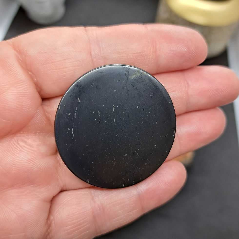 Miniature : Plaquette Téléphone Rondes Shungite AA 40mm