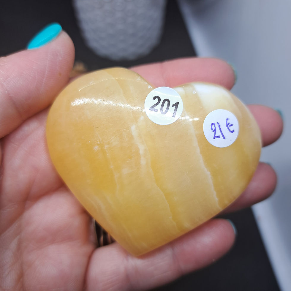 Miniature : Coeurs en Calcite Orange