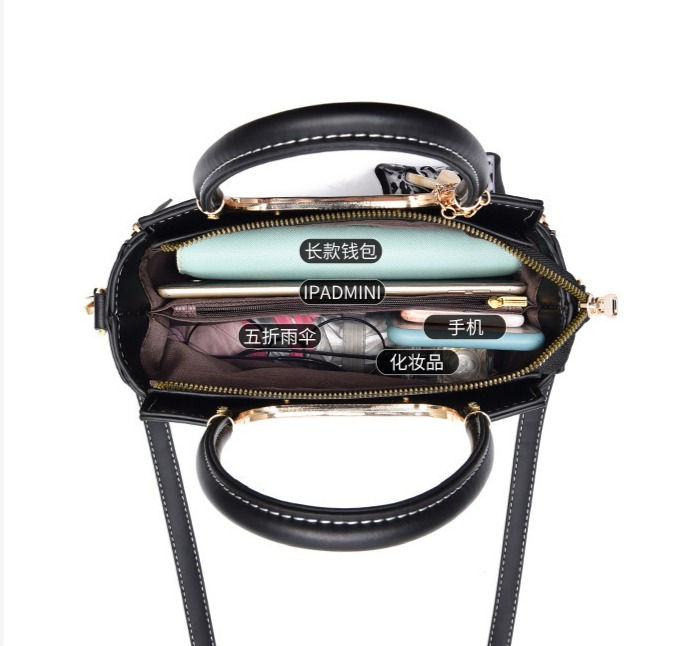 Thumbnail: Pretty Purse Noemia Compact Satchel interior