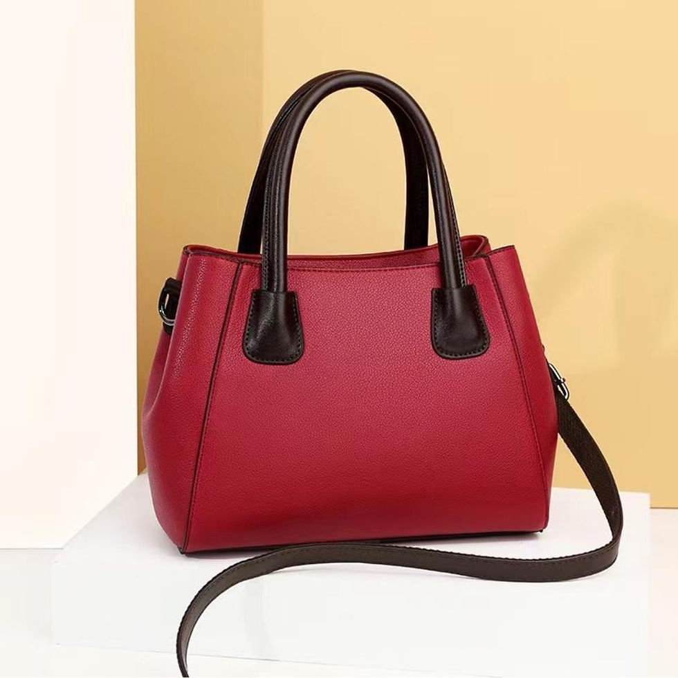 Thumbnail: Zaira Pretty Purses modern everyday handbag for women in clemence‑style vegan leather, front view