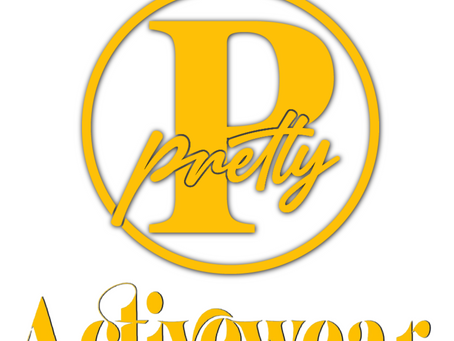 Pretty Activewear logo in yellow