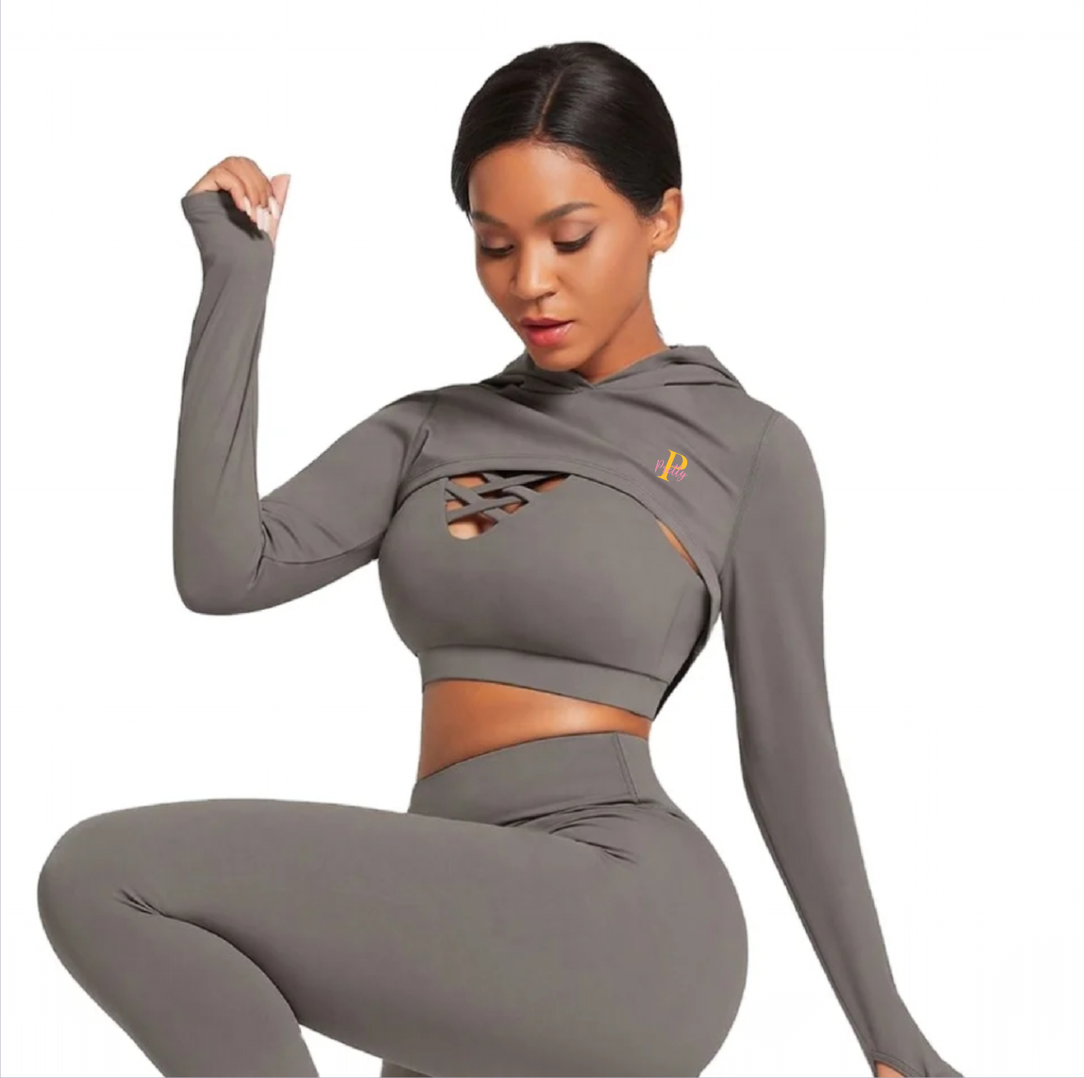 Pretty Sanchinha Cropped Hoodie