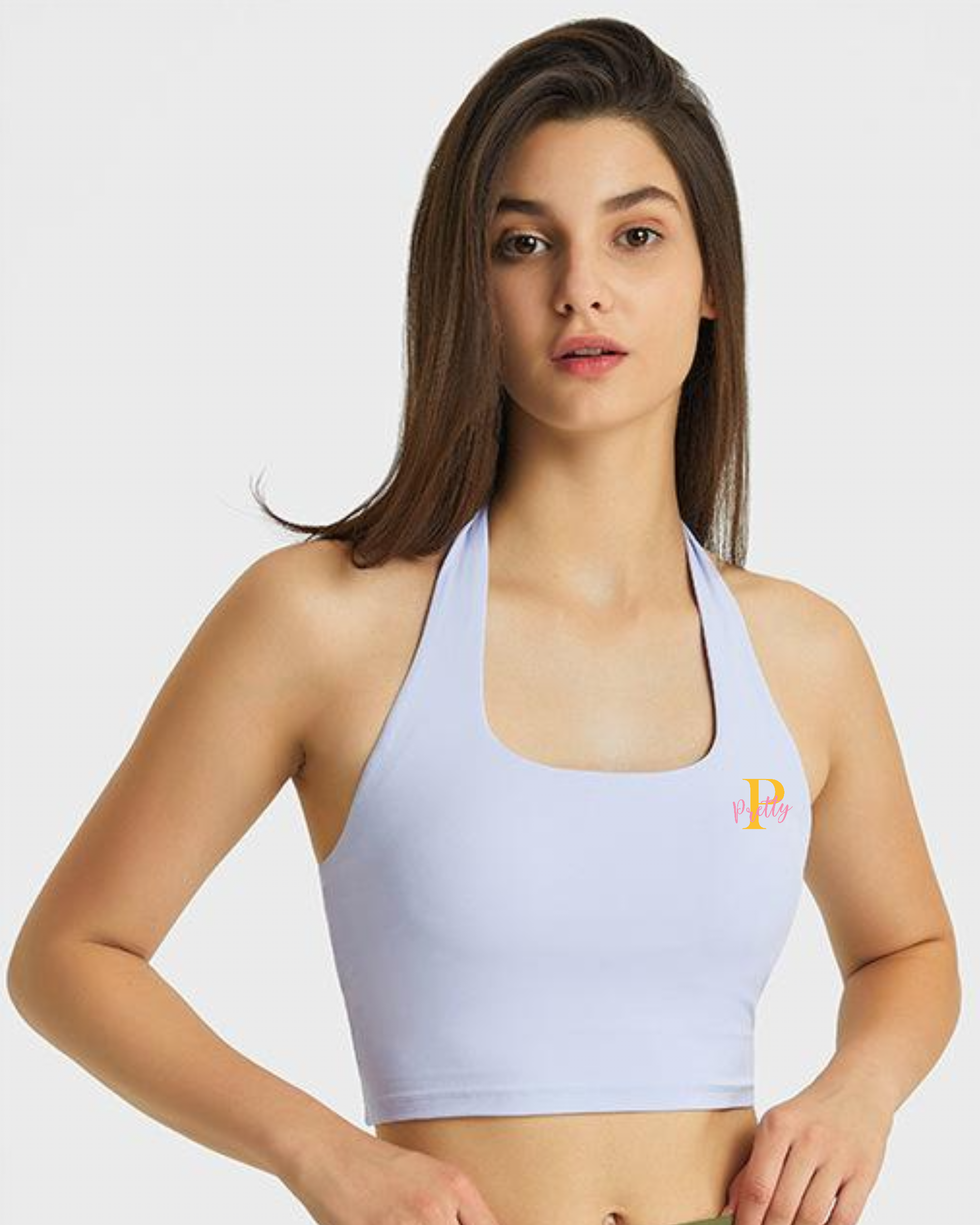 Pretty Cabresto cropped halter top