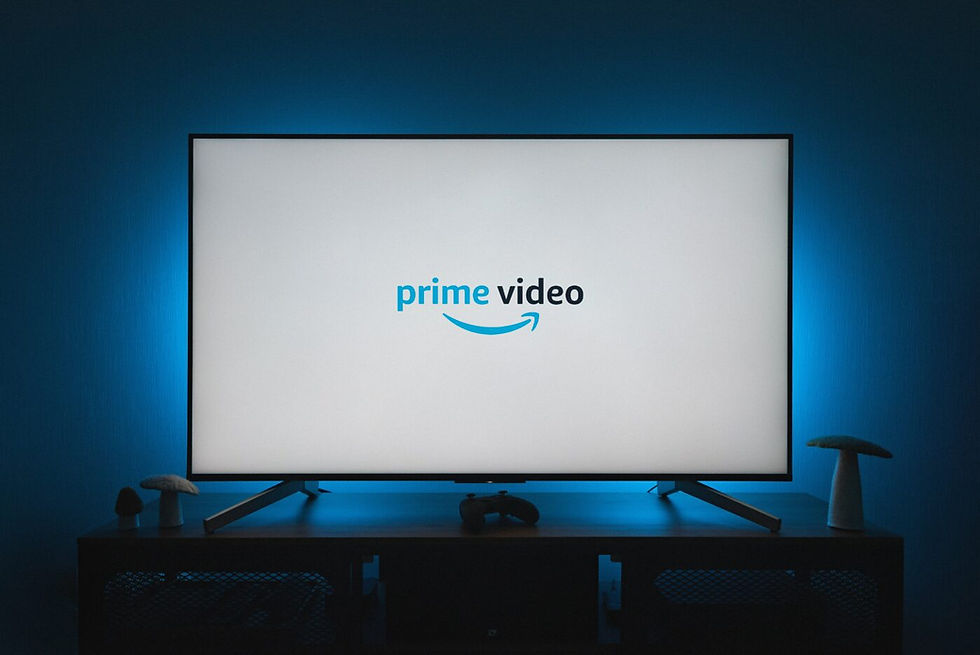 Amazon Prime on television screen