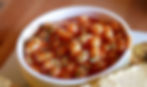 Baked beans in ramekin