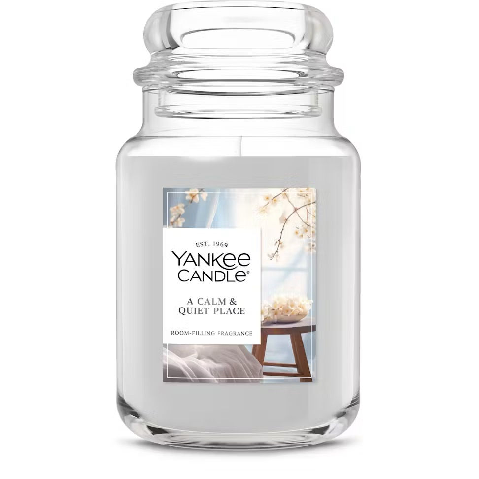 yankee candle a calm & quiet place.  