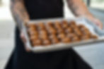 Tray of meatballs