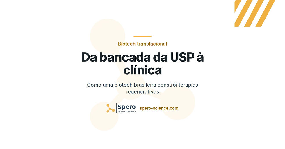 Da Bancada da USP à Clínica: Como uma Biotech Translacional Brasileira Constrói Terapias Regenerativas